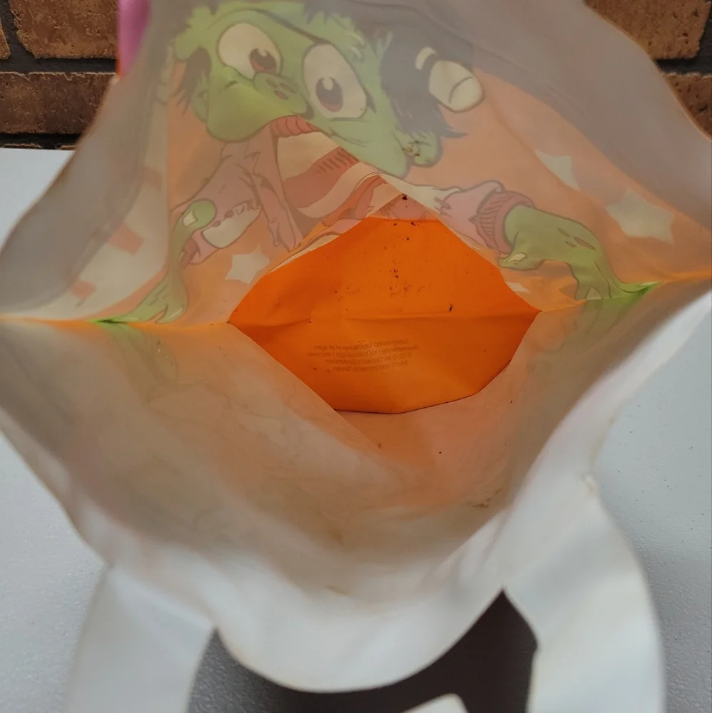 Vintage 1990 McDonalds Halloween Happy Meal‎ Vinyl Trick-Treat Bag Frankenstein